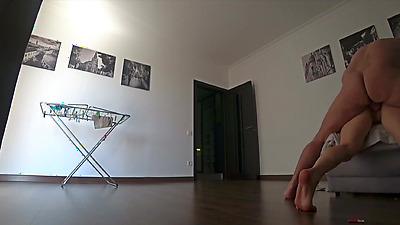 Real treason.Wife cheats on her husband before he comes home.