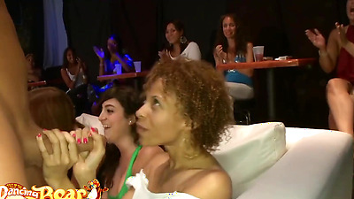 DANCING BEAR - Horny Babes Gather In The Club To Suck Macho Men's Dicks