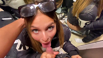 FIRST TIME sucking cock and fucking in FITTING ROOM | SHOPPING | PUBLIC ARGENTINA