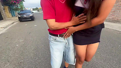 And if they discover us? , fun sex in a public park with my fucking bitch girlfriend and a horny stranger