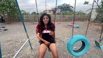 And if they discover us? , fun sex in a public park with my fucking bitch girlfriend and a horny stranger