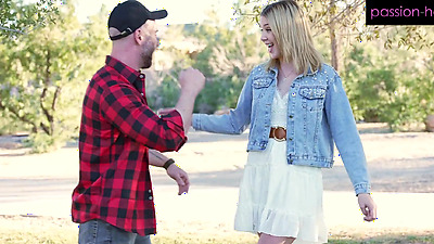 Sophia Sterling Rings Her Teen Pussy Around A Big Penis