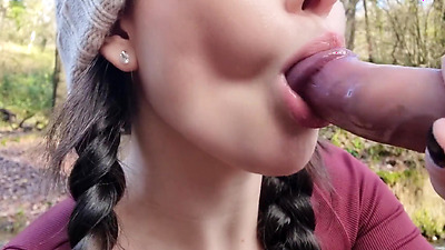 ✰ Emily Hill - Forest Fun | Dildo Blowjob, Flashing, Riding and more ????✰