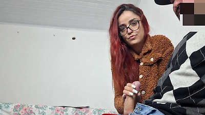 Risky masturbation for serious teacher