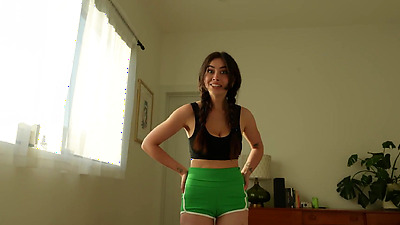 My BIG TITTY NEIGHBOR caught me spying, now I have to pay the price