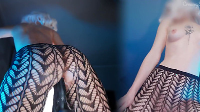 Petite Blonde Takes BBC Like A Pro. Fake Cum Creampie