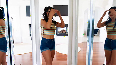 My hot petite maid is cleaning naked should I take the hint?