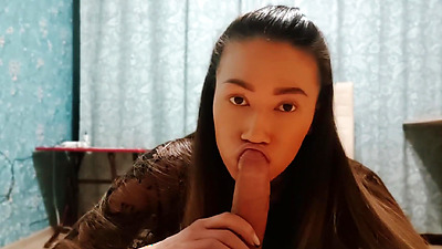 Chick from Tik Tok Rewarded her Fan with an Elegant Blowjob and Dizzy Anal / She Calls Him Superman