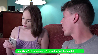 Busty brunette Hooks up with her Stepsibling