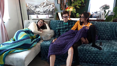 FamilyOrgasm - Sister and Stepbrother Fuck Beside <Censored> Stepmom