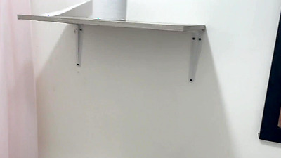 I share a bathroom with my shy stepsister and we end up having the best fuck of our lives and I cum so good in her mouth.