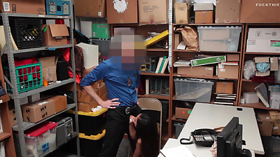 The Teen Is Put Through the Usual Shoplifter Treatment - Fuckthief