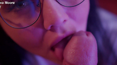 Naughty woman gives blowjob her paramour's.