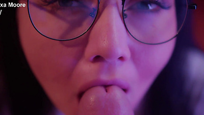 Naughty woman gives blowjob her paramour's.