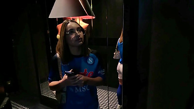 The Napoli Fan Sara Diamante Cheats On Her Boyfriend And Agrees To Get Her Butt Fucked!!!