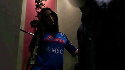 The Napoli Fan Sara Diamante Cheats On Her Boyfriend And Agrees To Get Her Butt Fucked!!!