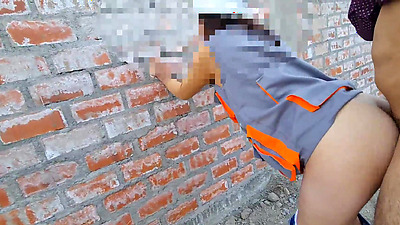 Engineer Nataly comes to supervise the work and ends up fucking with a bricklayer