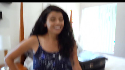 Now I slowly started to pull her panty down and then I took the panty down completely and now I rubbed her hairy pussy with my hand, caressing, wow