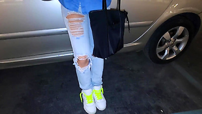 Stepmom gets anal fucked in parking lot to pay stepson's remaining debts