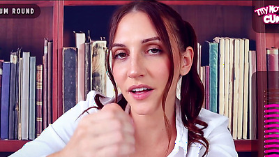 This student will do whatever it takes to get a passing grade from her teacher. TRY NOT TO CUM