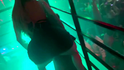 Big-tailed blonde gets excited at the club and ends up having good sex in the bathroom 3