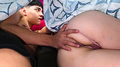 FOR FEAR OF AN EARTHQUAKE I ASK TO STAY IN MY STEPPARENTS' BED AND END UP FUCKING MY STEPMOTHER