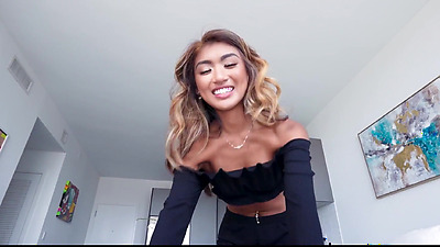 Little Asian Teen Step Daughter Sex With step Dad While step Mom Showers POV - Clara Trinity, Ike Diezel