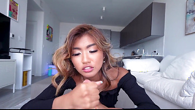 Little Asian Teen Step Daughter Sex With step Dad While step Mom Showers POV - Clara Trinity, Ike Diezel