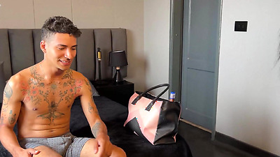 Busty masseuse relieves my knee pain by massaging my shaft - Daniela Gomez & Thiago Lopez