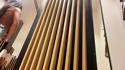 I was caught in the fitting room of the store squirting, cumming everywhere