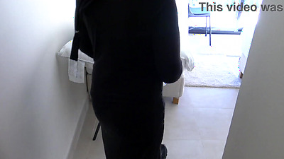 A French Muslim maid is disturbed when she sees his big shaft