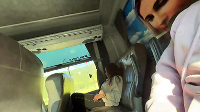 ADVENTURE ON PUBLIC BUS: I show my shaft to a sexy chick.... she can't resist