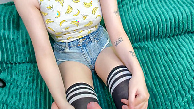 Stepsister fucked up to play, had to fuck her to distract her from the games - Russian with talk