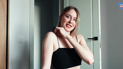 Stepsister Makes Amends With My Shaft. Fucking a Russian Whore with Cum on Panties