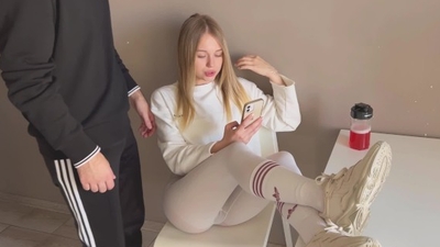 Insolent Girlfriend Threw Her Legs On The Table And Was Fucked For It.