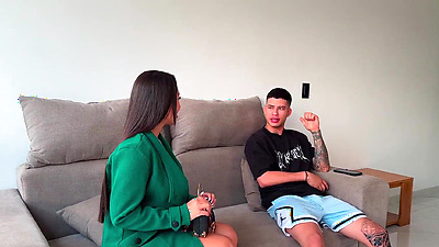 Young Latina gets fucked hard by her stepbrother while her parents are not at home - Daniela Andrea and Danner mendez