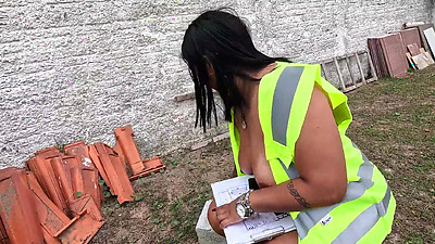 He went to inspect the work and imagined the bricklayers fucking his pussy