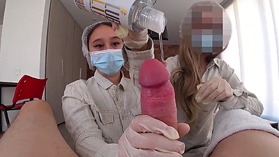 TWO HOTEL MAIDS caught me jerking off and almost got into fight over who would sit on may cock