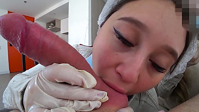 TWO HOTEL MAIDS caught me jerking off and almost got into fight over who would sit on may cock