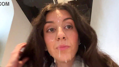 Fuck me right now and cum on my face in public - I want everyone to see me covered in cum! - Cumwalk