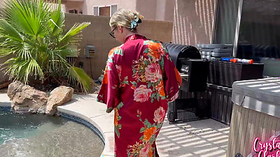 Stepmom Gets Caught Skinny Dipping!
