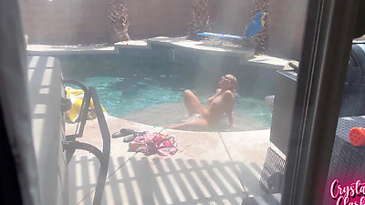 Stepmom Gets Caught Skinny Dipping!