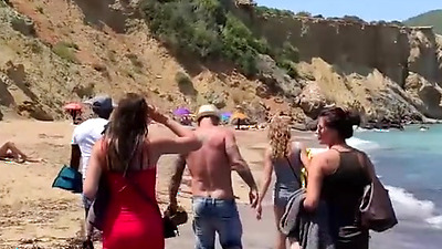 Anna Polina interracial public sex on beach - MySexMobile