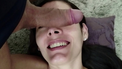 Young boy eating my wife for the second time, she is loving making me a cuckold with this boy