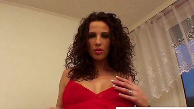 Knocked up whore loves to masturbate on the couch