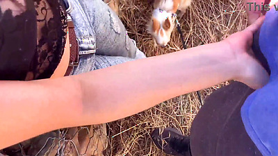 PutaLocura - The beautiful young woman María sucks it in the street in Torbe's caught