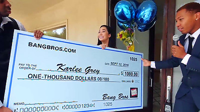 Karlee Grey Takes On Two Monsters JonJon, Ricky Johnson