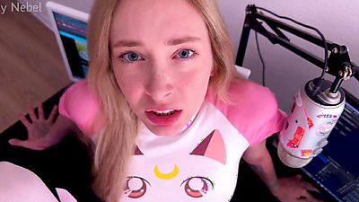 Stepsister was caught doing webcam, now she also acts in porn - Loly Nebel