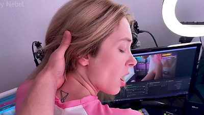 Stepsister was caught doing webcam, now she also acts in porn - Loly Nebel