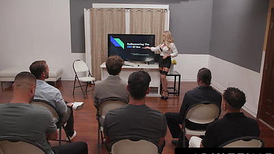 ADULT TIME - MILF Sex Therapist Danielle Renae Leads JOI Gangbang! CUM-FILLED BUKKAKE AND BLOWBANG!